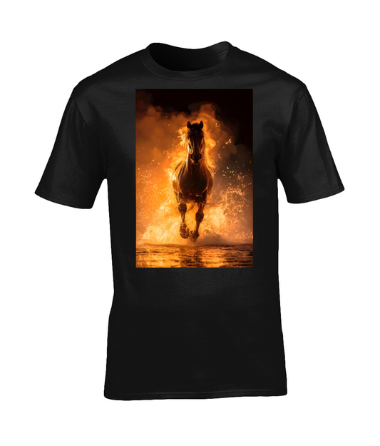 NSB Fire Horse Crew Tee Shirt