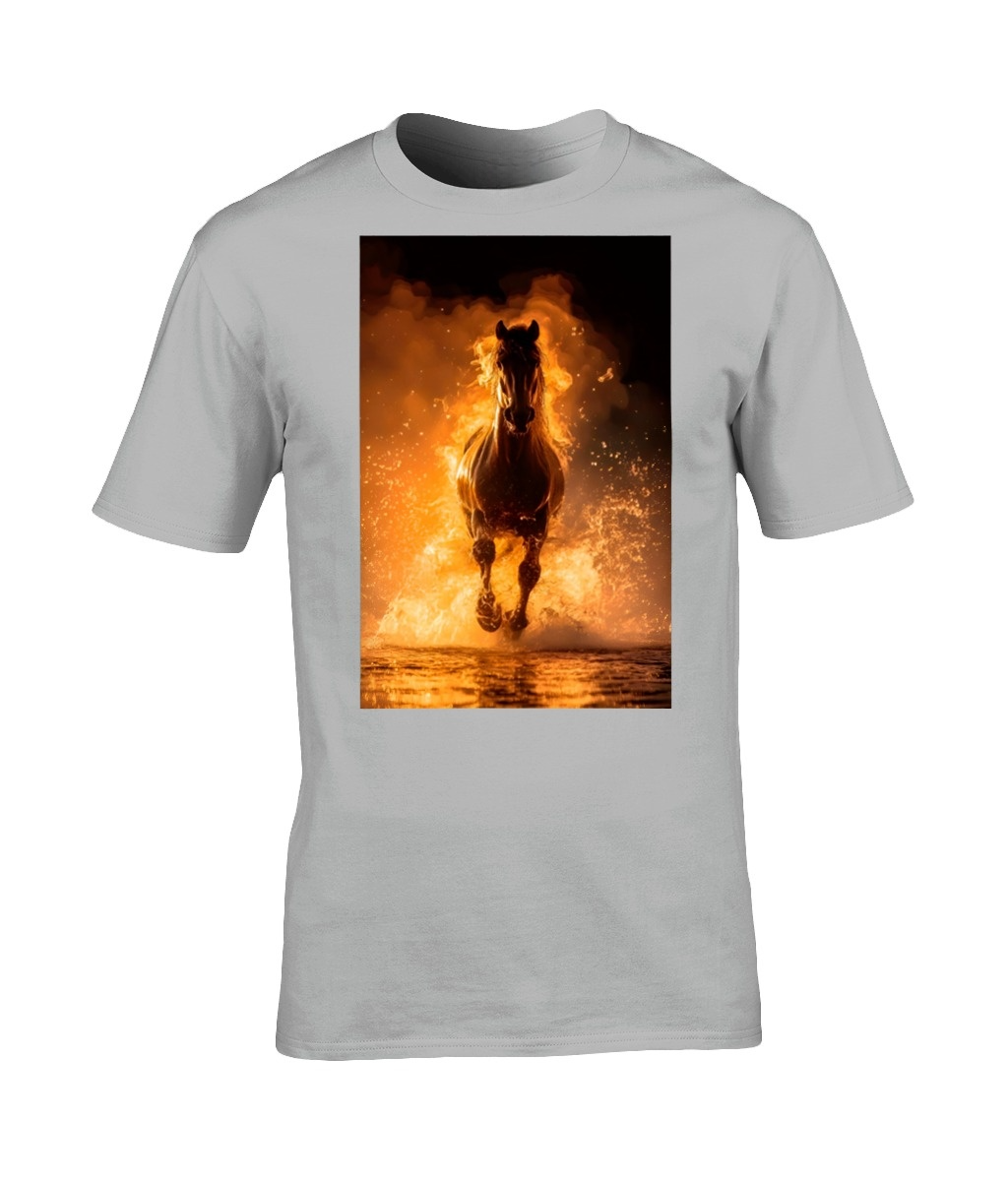 NSB Fire Horse Crew Tee Shirt