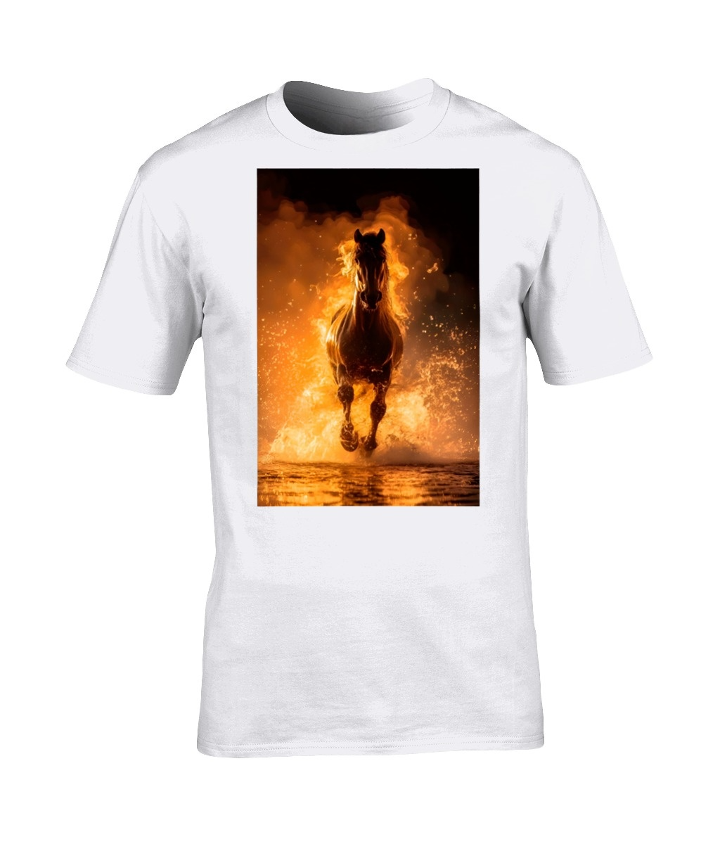 NSB Fire Horse Crew Tee Shirt